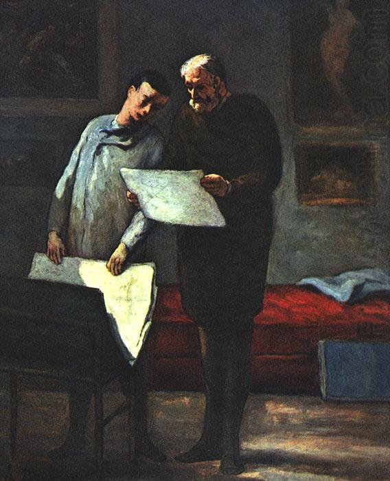 Honore  Daumier Advice to a Young Artist china oil painting image